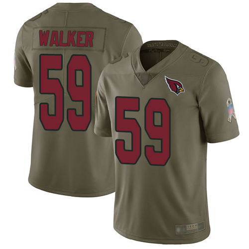 Arizona Cardinals Limited Olive Men Joe Walker Jersey NFL Football #59 2017 Salute to Service